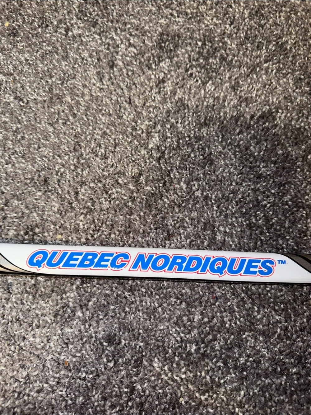 NHL Vintage Hockey Sherwood Quebec Nordiques Mini Composite Stick Collectible Us - Picture 11 of 16